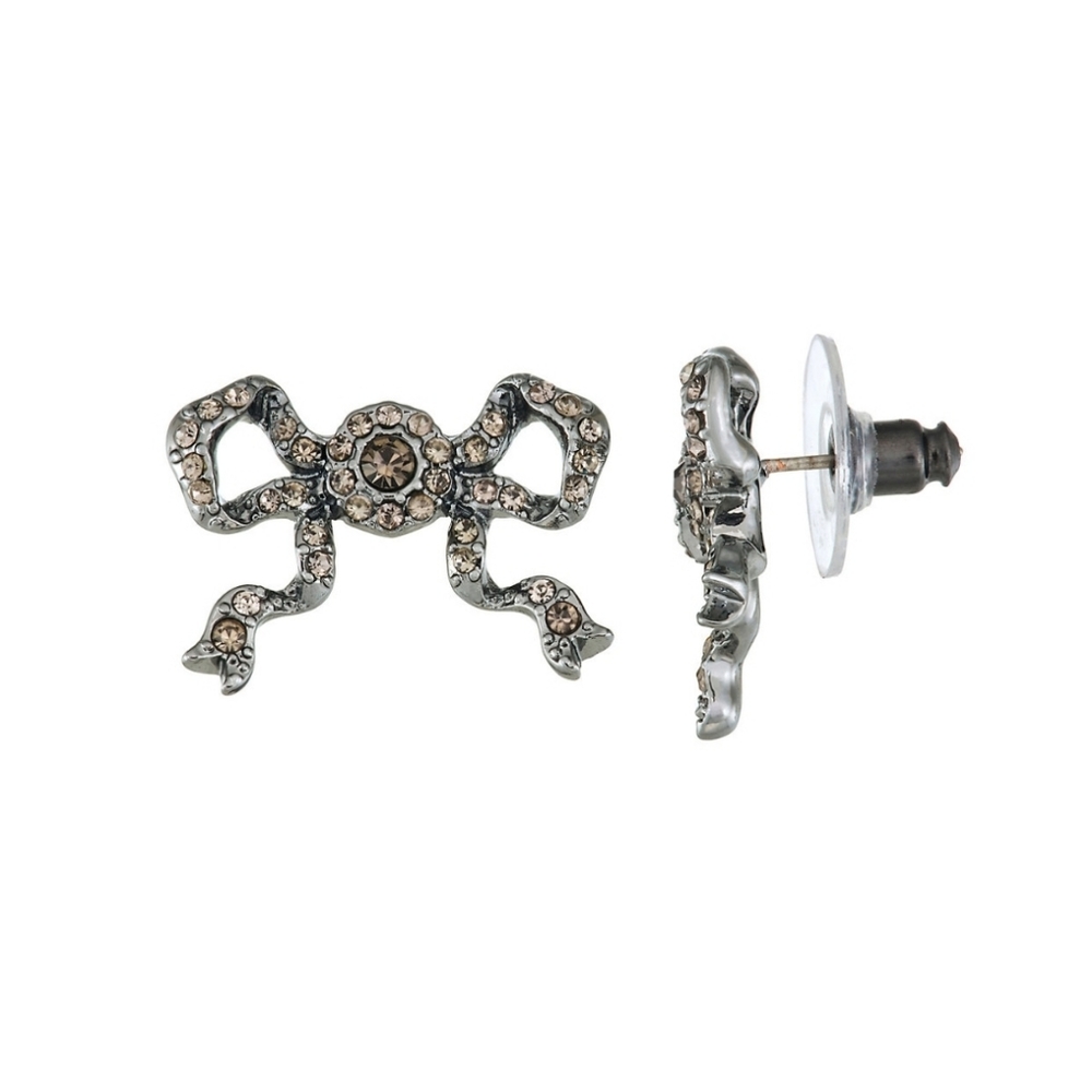 NEW Simply Vera Vera Wang Bow Stud Earrings
